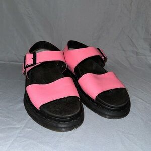 Pink Dr Marten Sandals